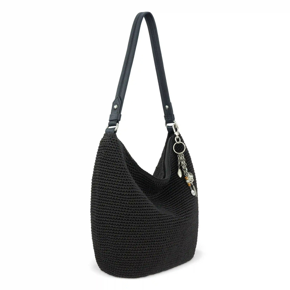 Sequoia Hobo - Hand Crochet - Black