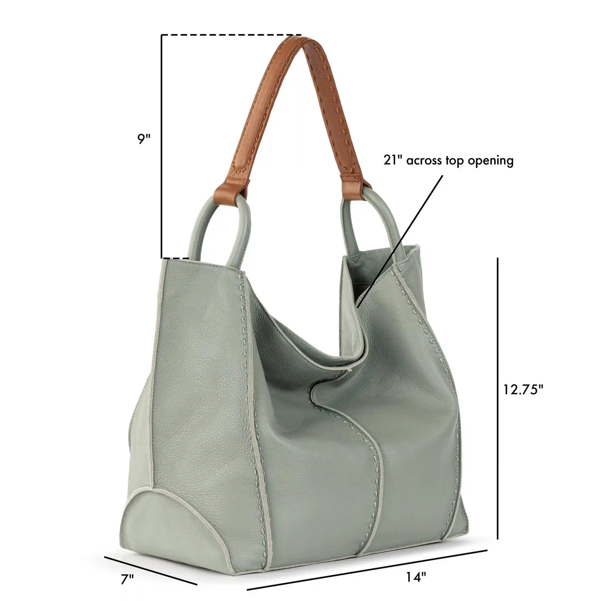 Los Feliz Large Tote - Leather - Meadow