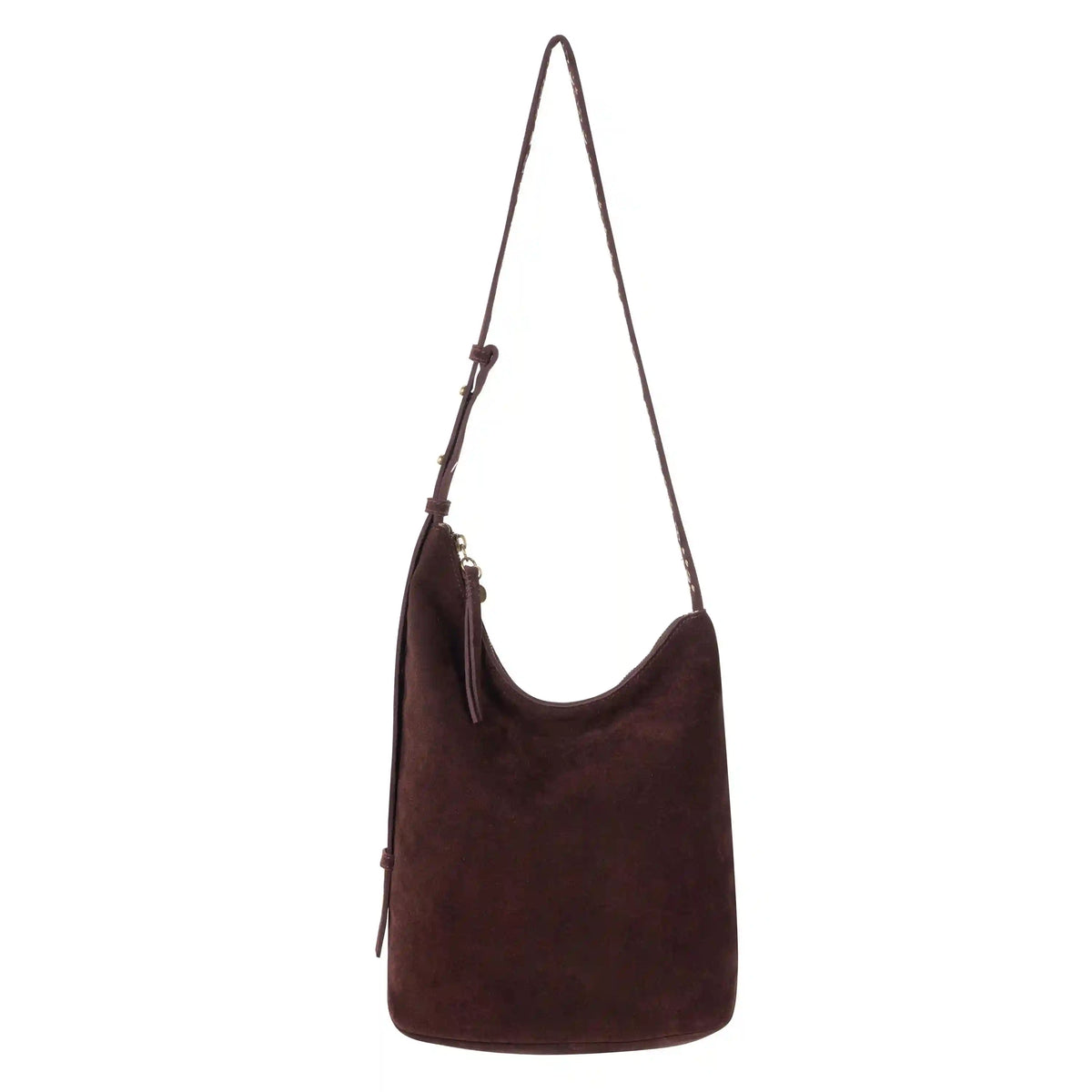 Tess Bucket - Leather - Mahogany Suede Belt
