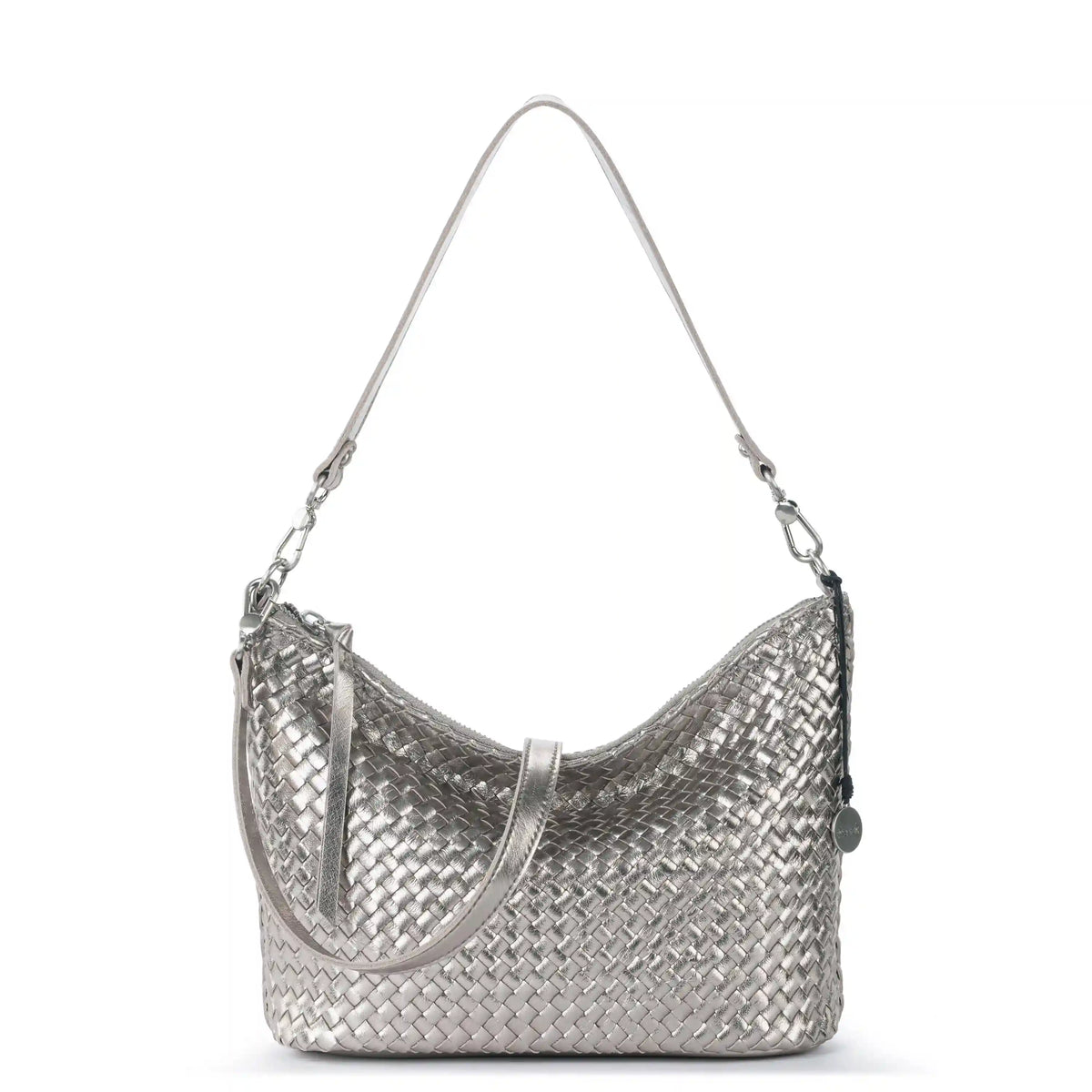 Juniper Small Hobo - Leather - Pyrite Woven