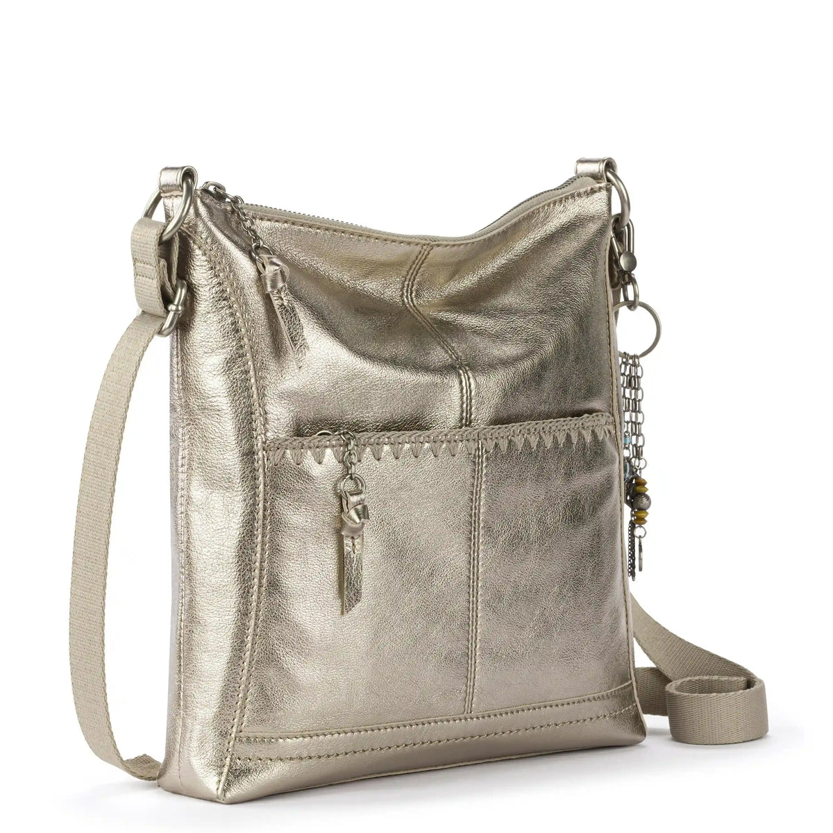 Lucia Crossbody - Leather - Pyrite Stitch