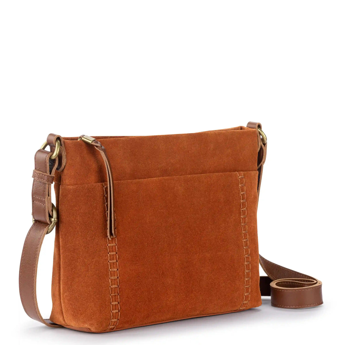Melrose Crossbody - Leather - Persimmon Suede