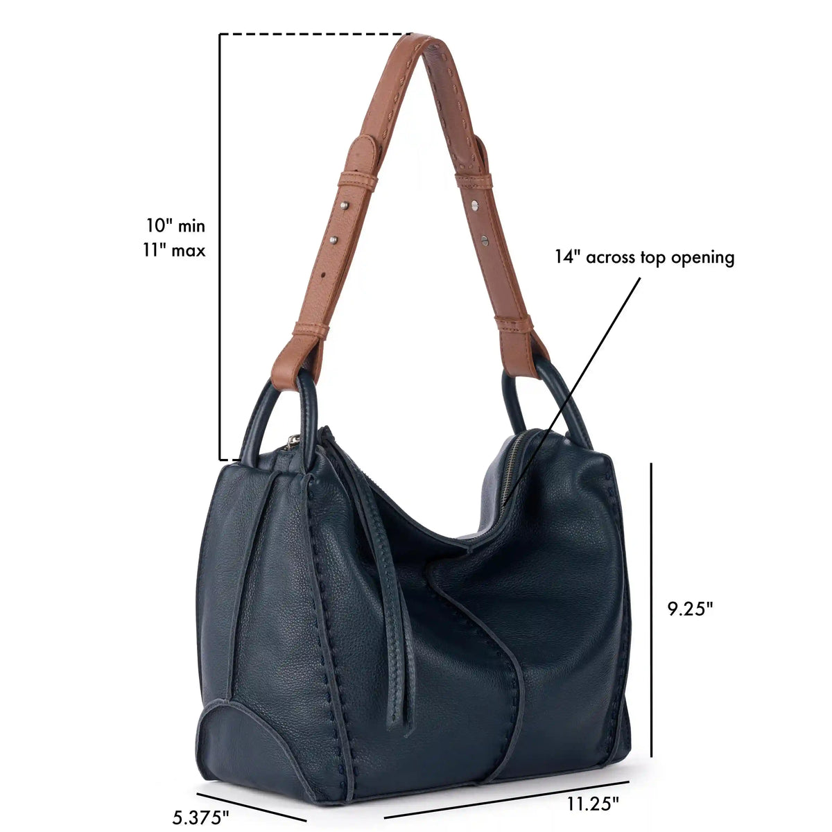 Los Feliz Hobo - Leather - Indigo