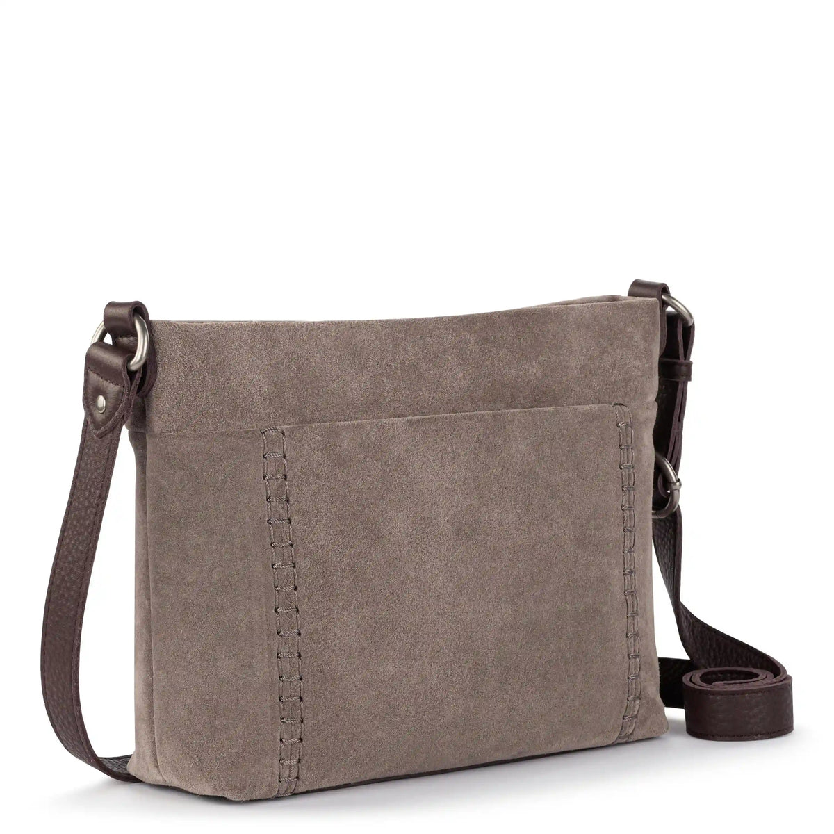 Melrose Crossbody - Leather - Mushroom Suede