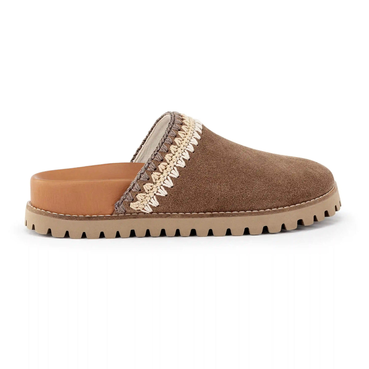 Bolinas Lug Sole Clog - Leather - Tobacco Seminyak