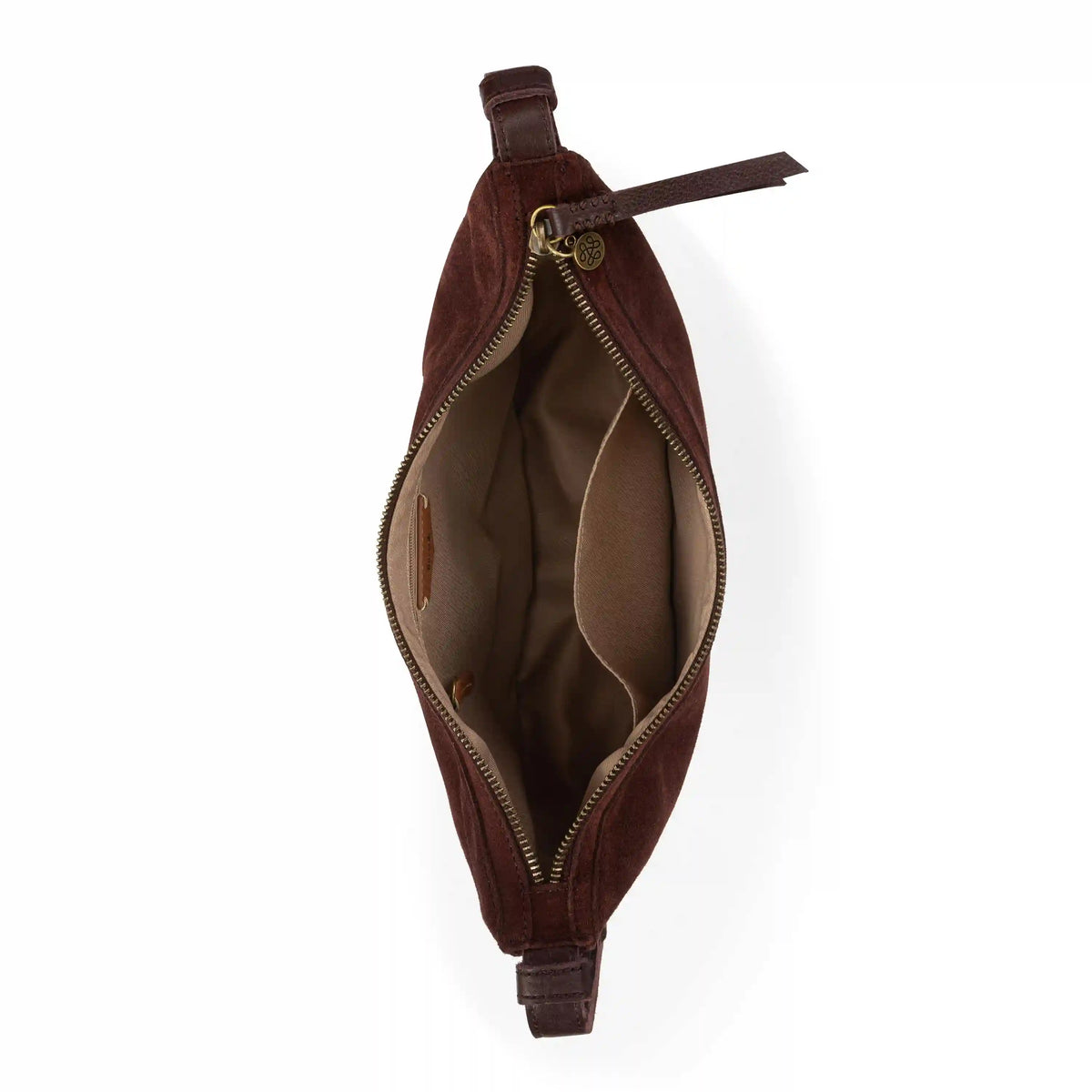 Tess Shoulder Bag - Leather - Mahogany Suede