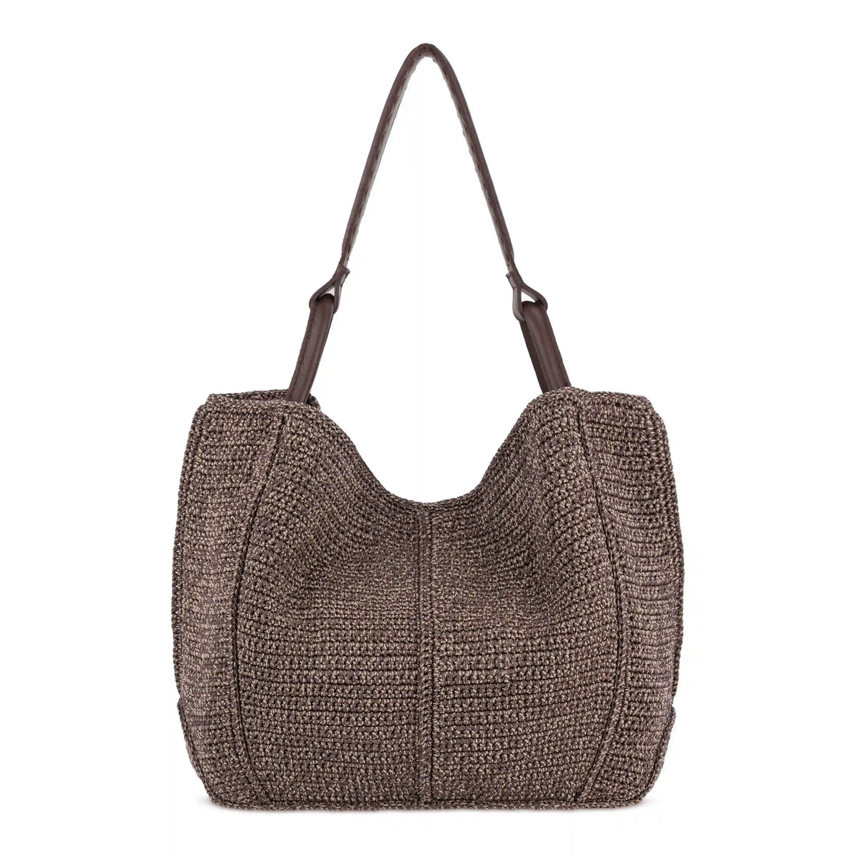 Los Feliz Large Tote - Hand Crochet - Nutmeg Static