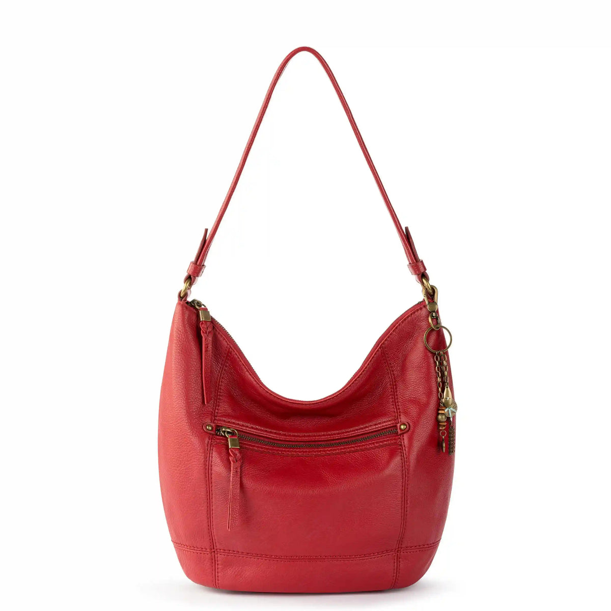 Sequoia Hobo - Leather - Scarlet