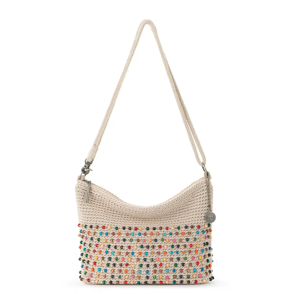 Lumi Crossbody - Hand Crochet - Ecru Multi Beads