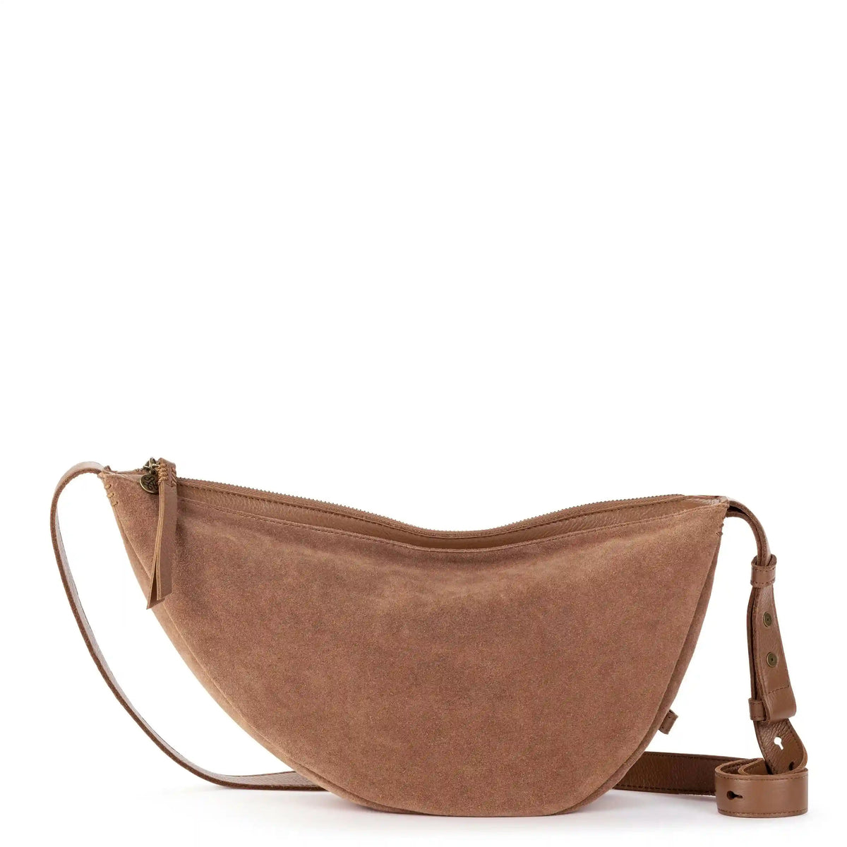 Tess Large Sling - Leather - Tobacco Suede