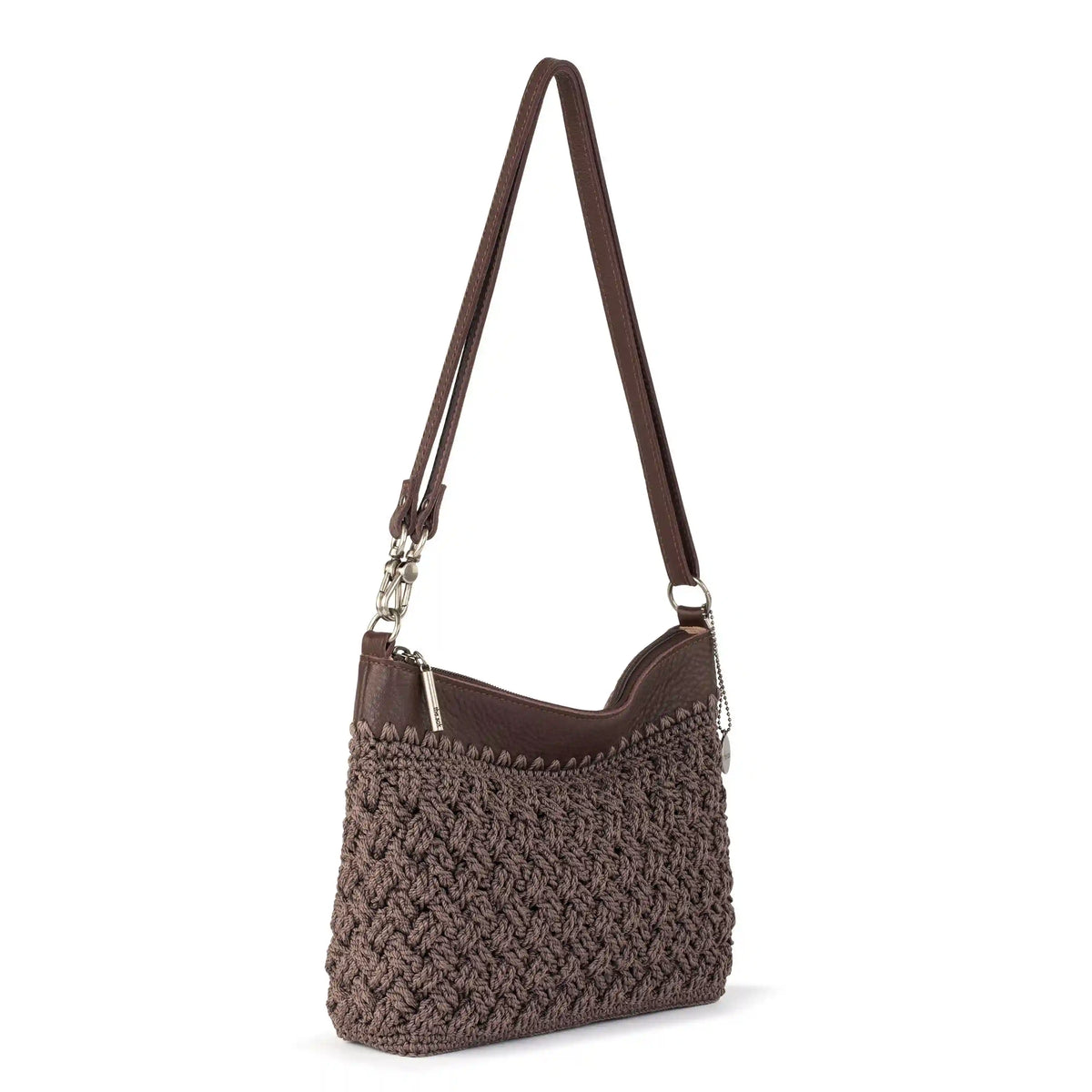 Lumi Crossbody - Hand Crochet - Mushroom Cozy Weave