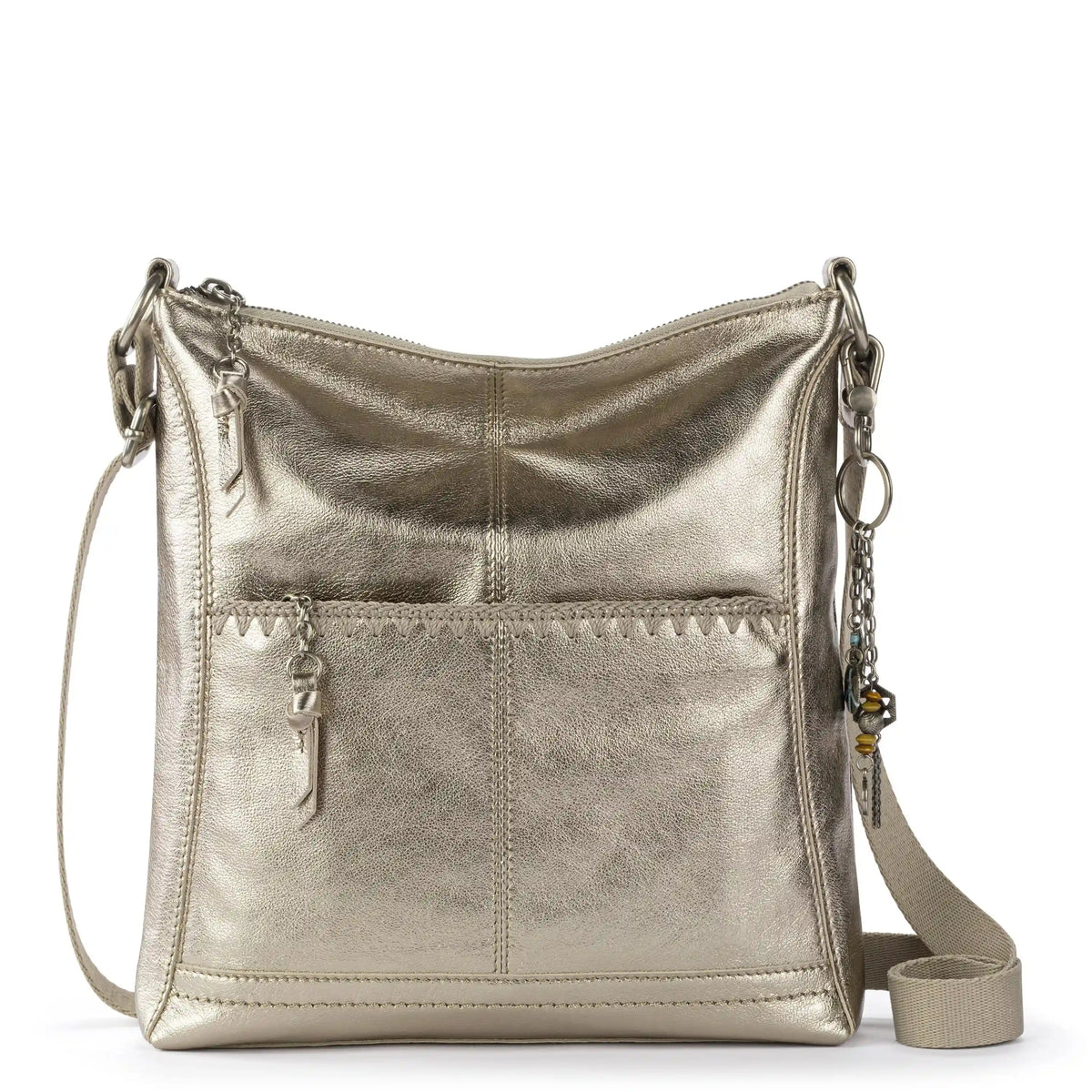 Lucia Crossbody - Leather - Pyrite Stitch