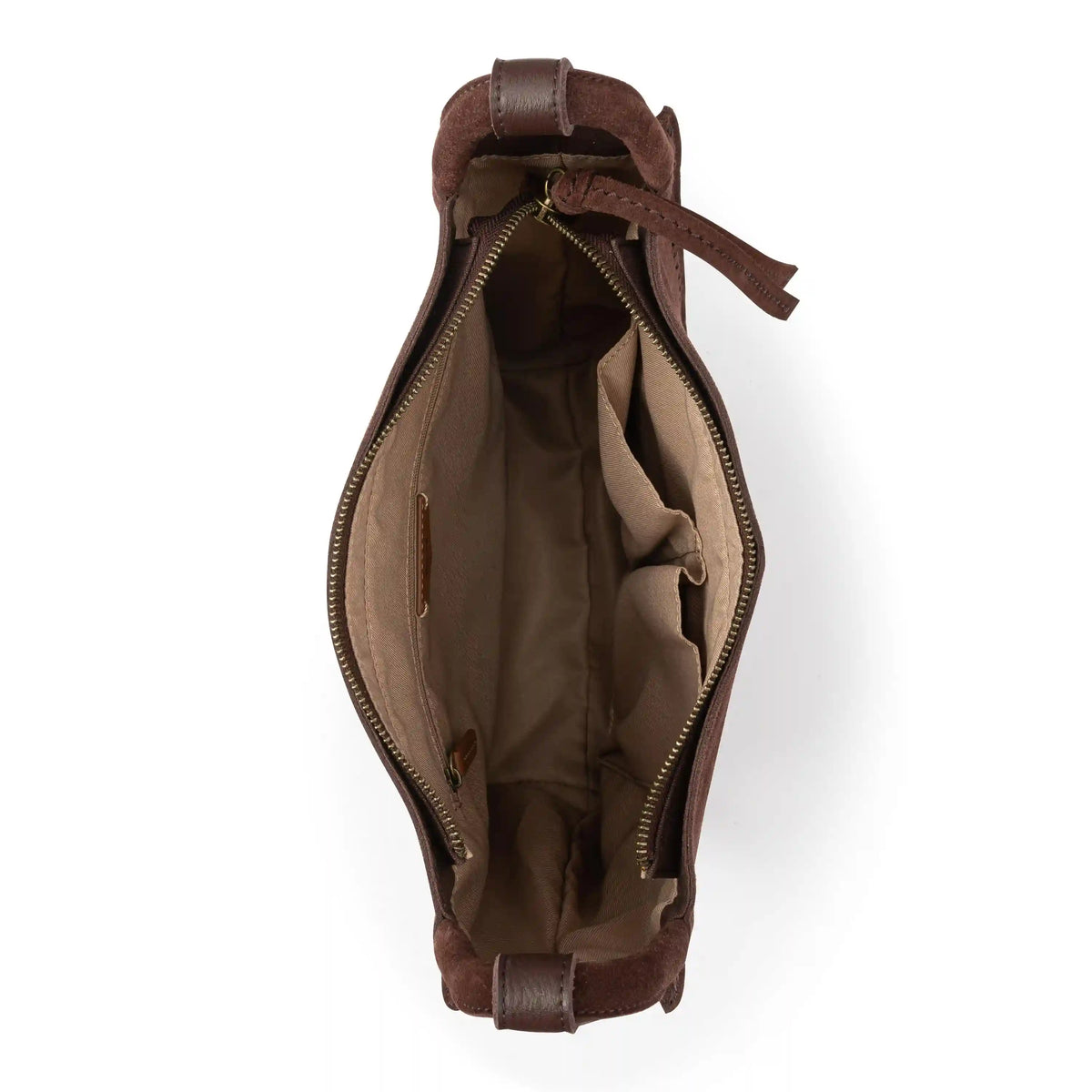 Los Feliz Crossbody - Leather - Mahogany Suede