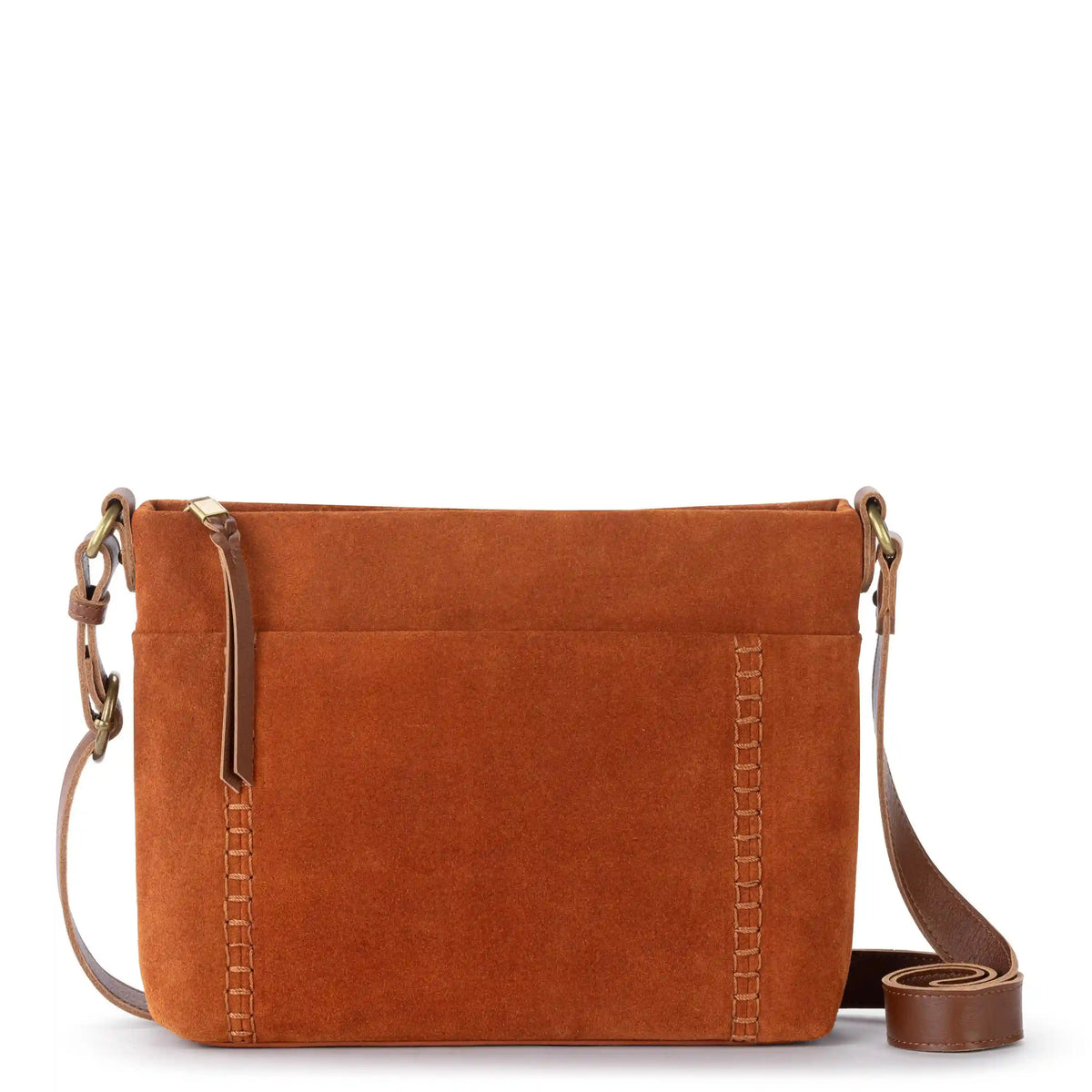 Melrose Crossbody - Leather - Persimmon Suede