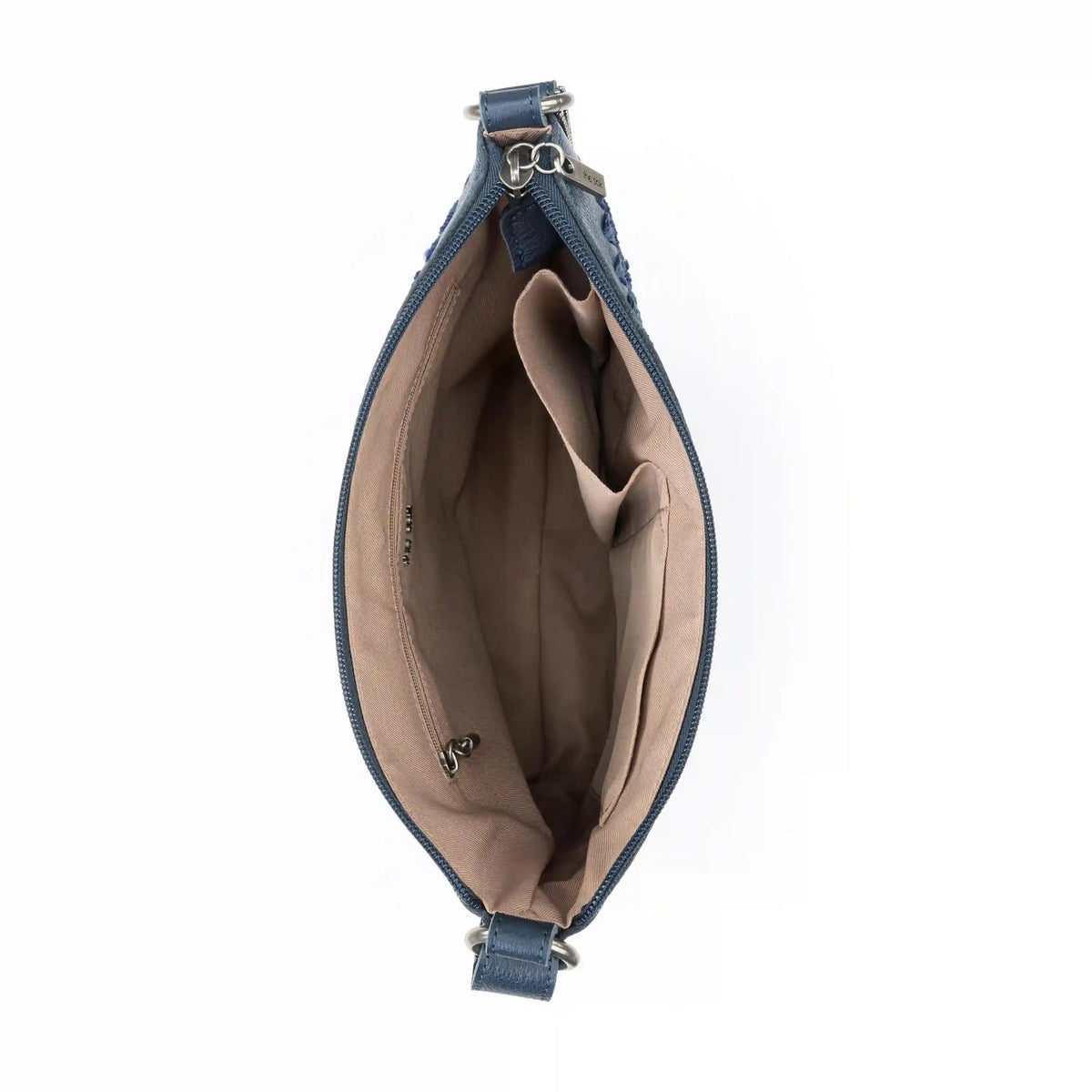 Lucia Crossbody - Hand Crochet - Denim Tonal Straw