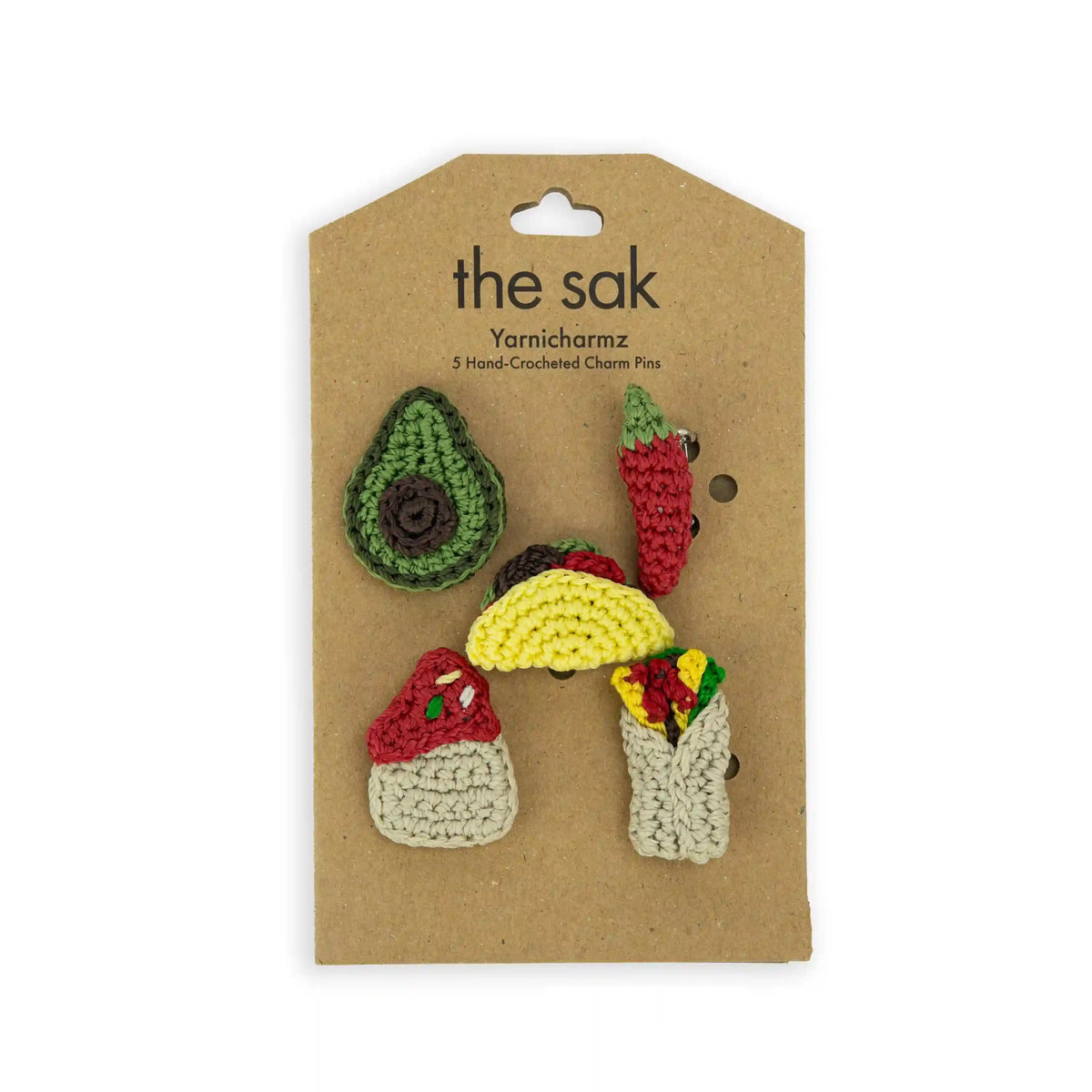Yarnicharmz 5 Pack - Hand Crochet - Mexican Food