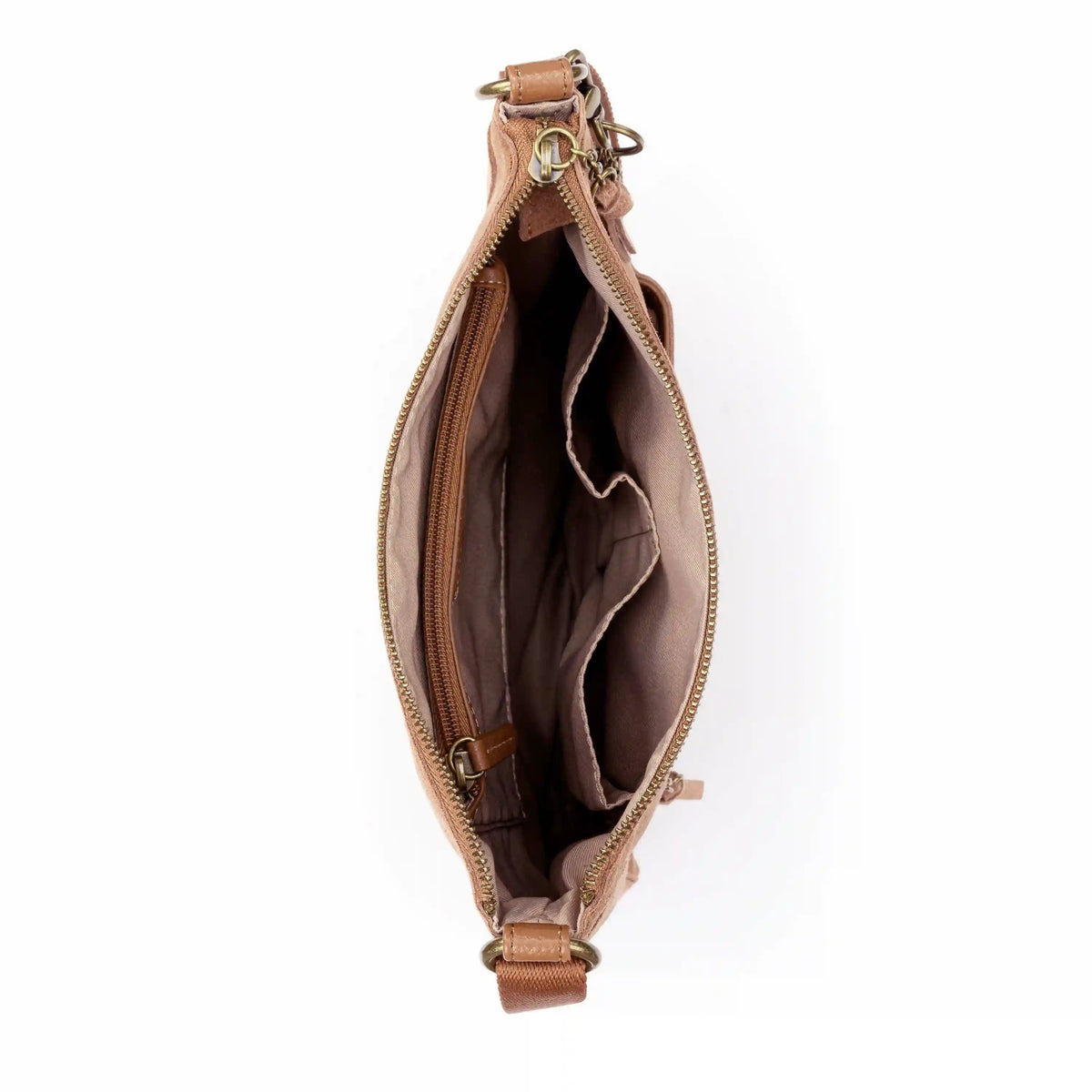 Lucia Crossbody - Leather - Tobacco Suede