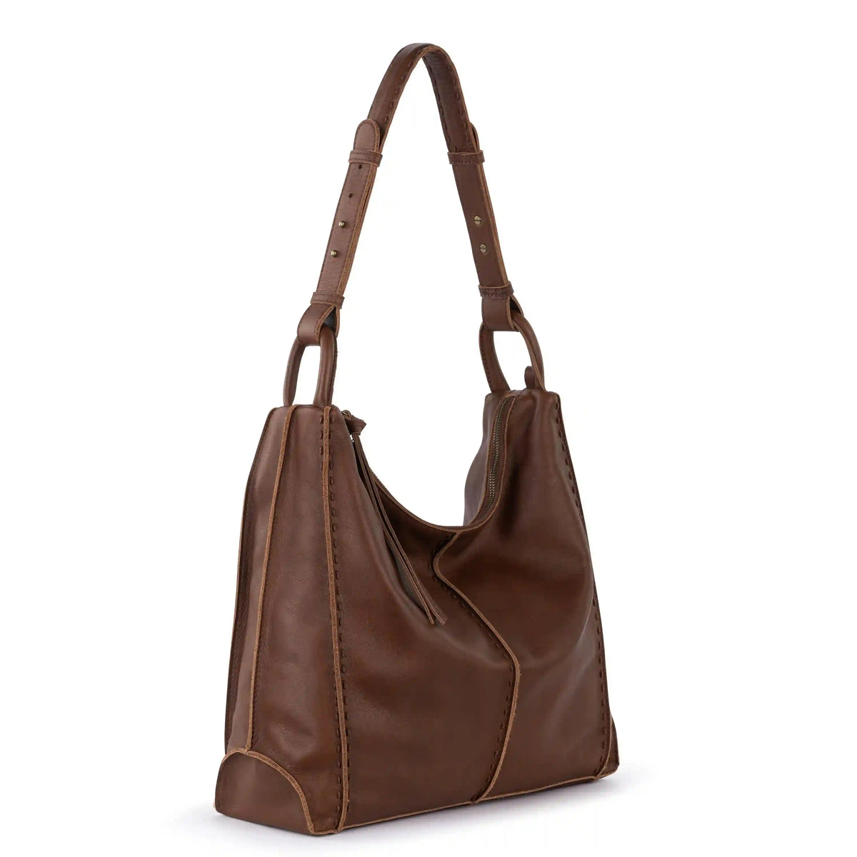 Los Feliz Bucket Hobo - Leather - Whiskey