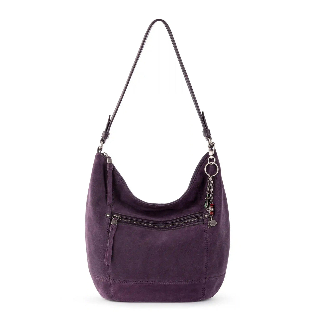 Sequoia Hobo - Leather - Aubergine Suede