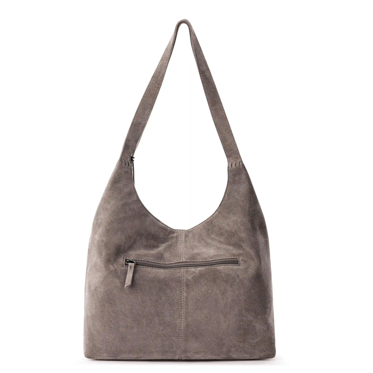 Huntley Hobo - Leather - Mushroom Suede