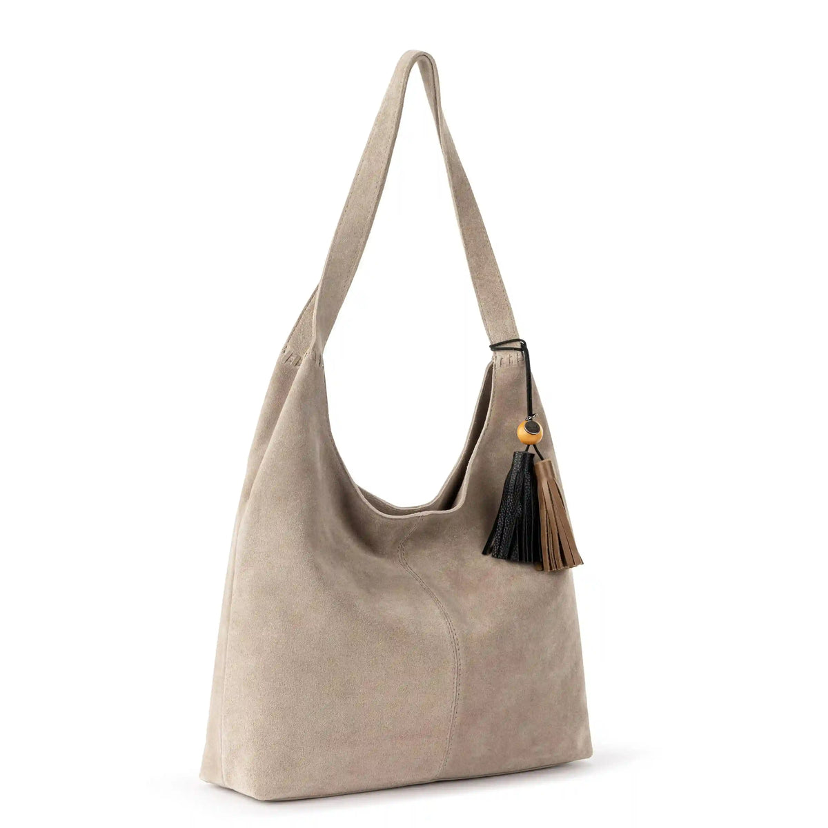 Huntley Hobo - Leather - Sand Suede