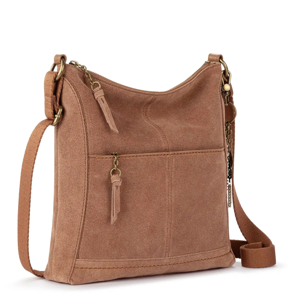 Lucia Crossbody - Leather - Tobacco Suede