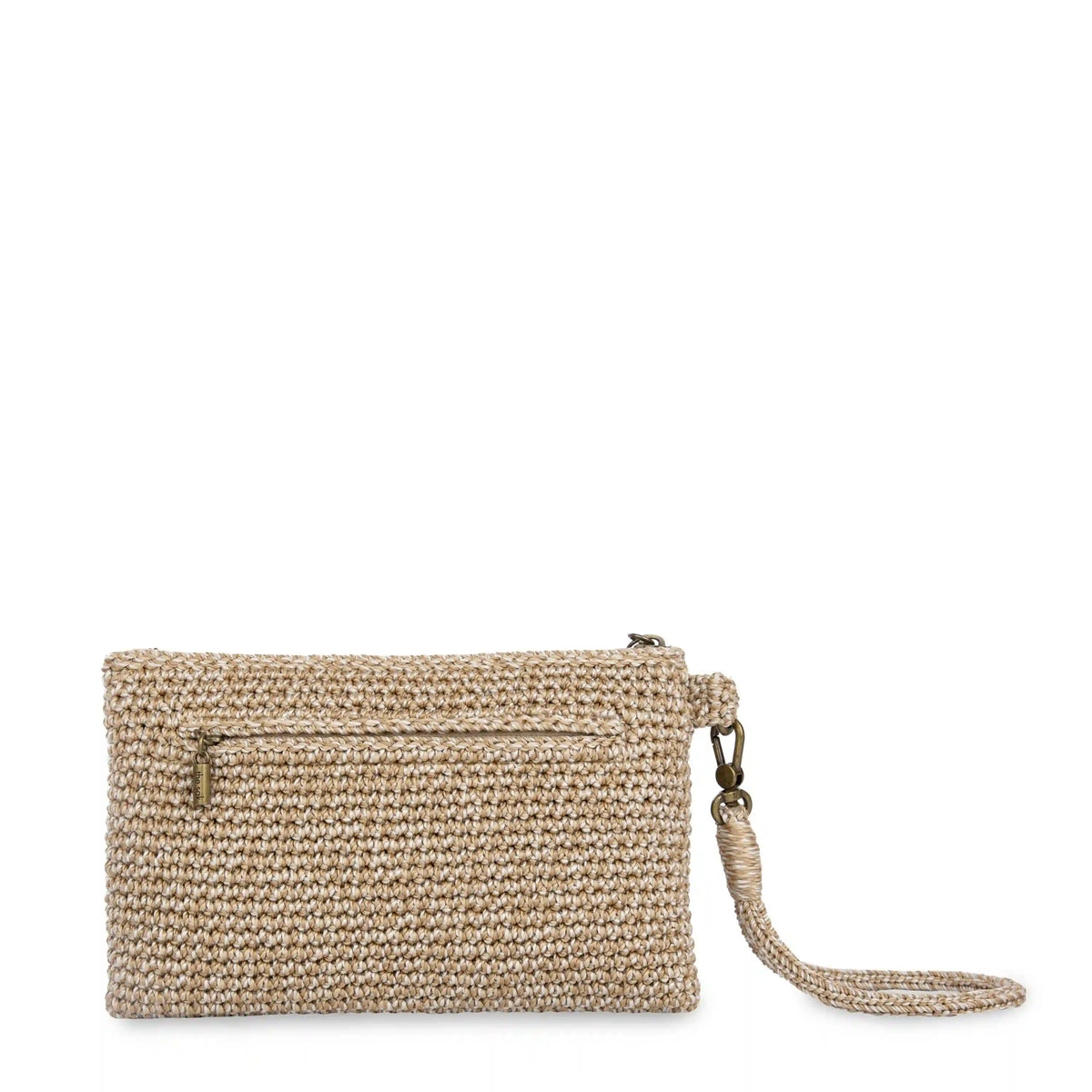 Vita Wristlet - Hand Crochet - Bamboo Static