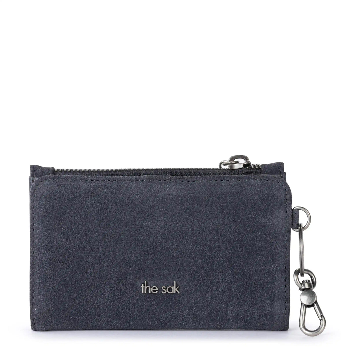 Encino Essential Wallet - Leather - Storm Grey Suede