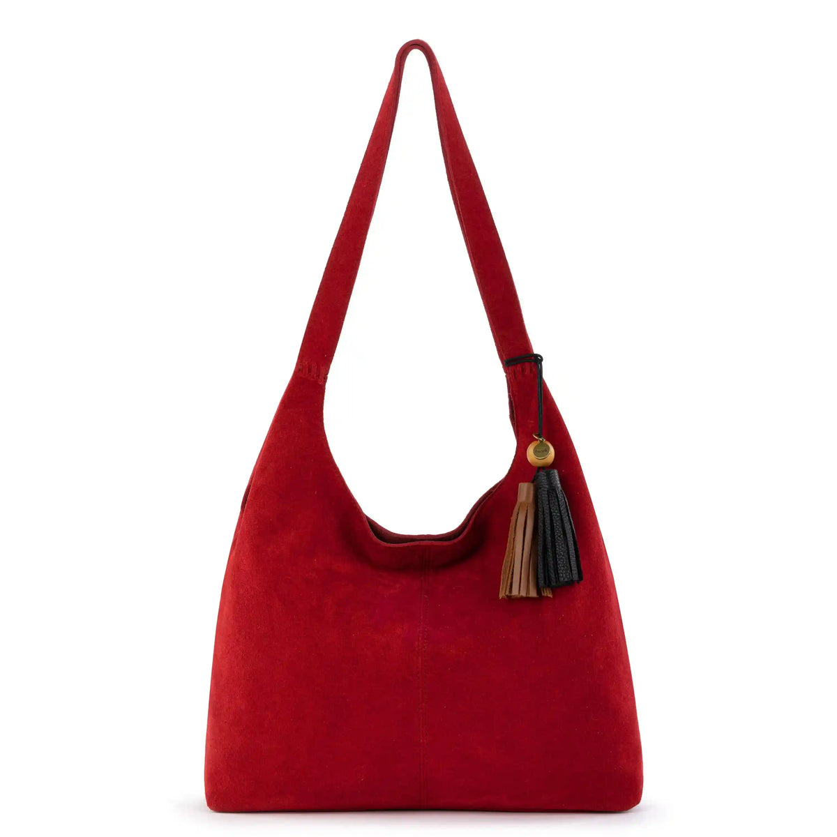 Huntley Hobo - Leather - Scarlet Suede