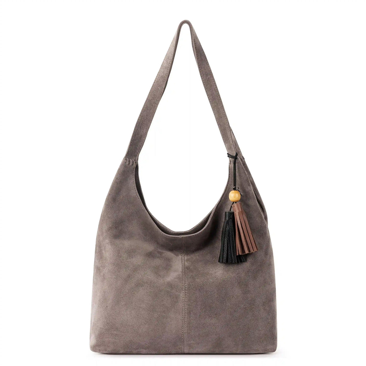 Huntley Hobo - Leather - Mushroom Suede