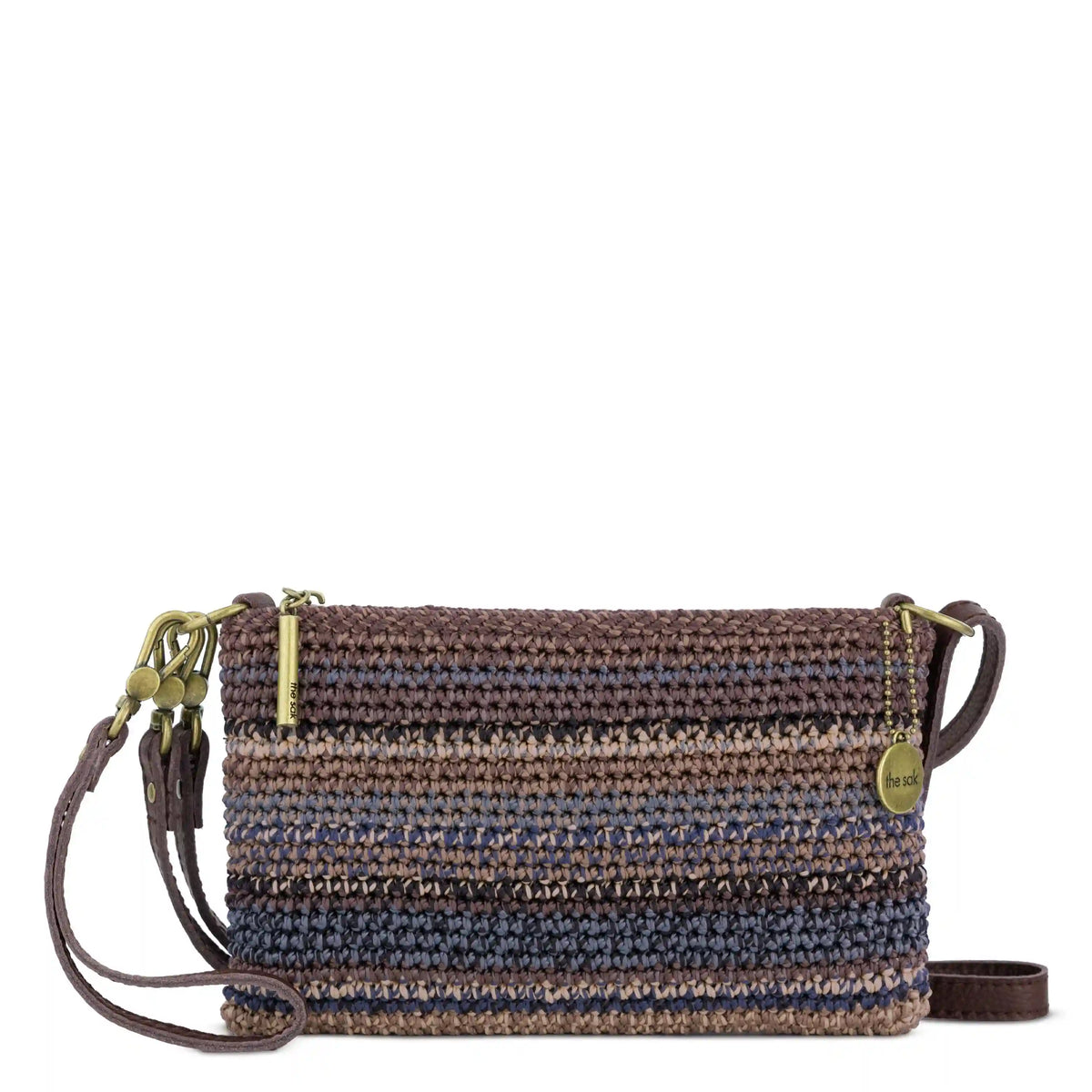 Vita Convertible Wristlet - Hand Crochet - Aspen Stripe