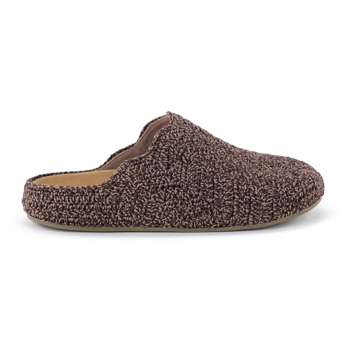 Bolinas Ripple Clog - Hand Crochet - Nutmeg Static Ripple