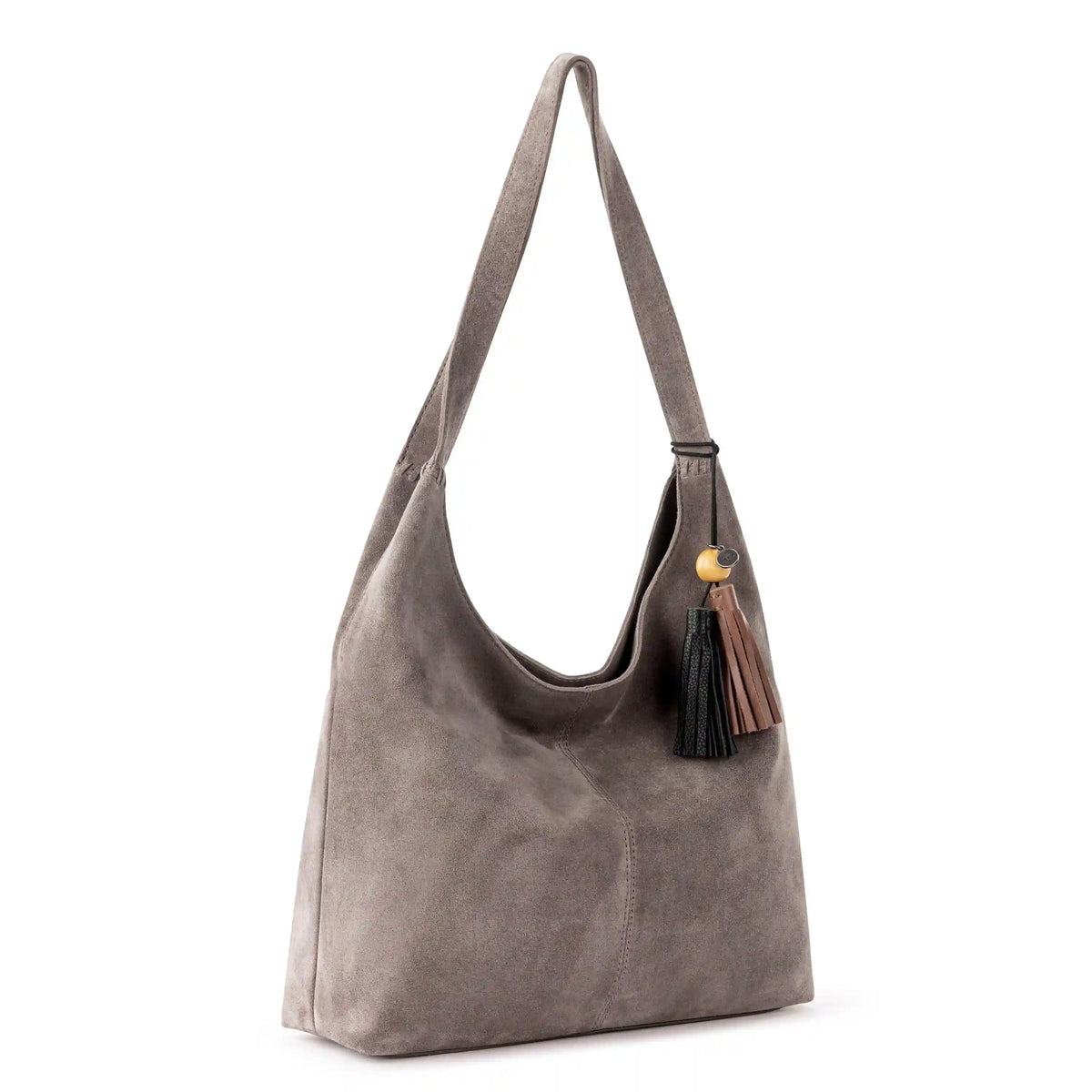 Huntley Hobo - Leather - Mushroom Suede