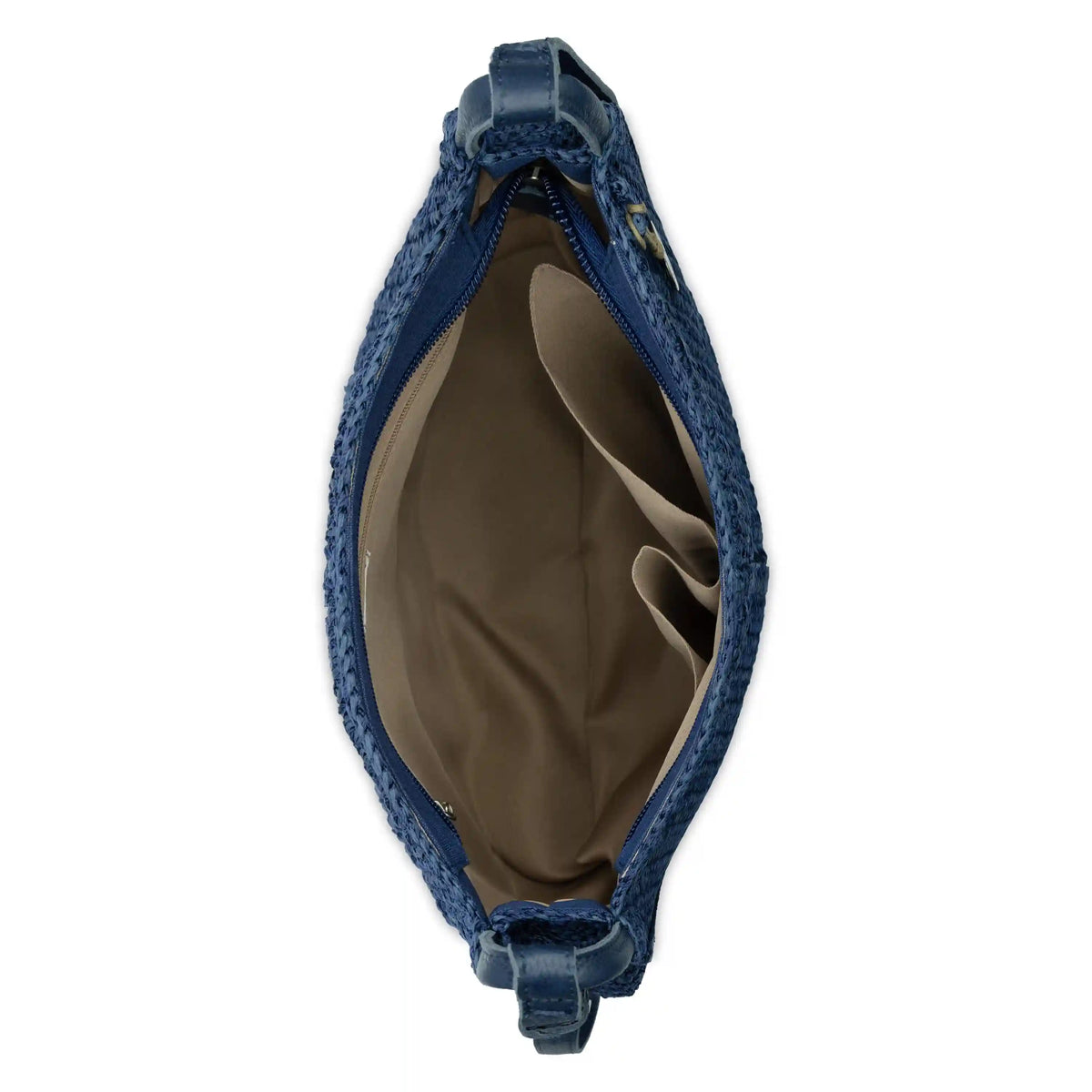 Los Feliz Crossbody - Hand Crochet - Denim Tonal Straw