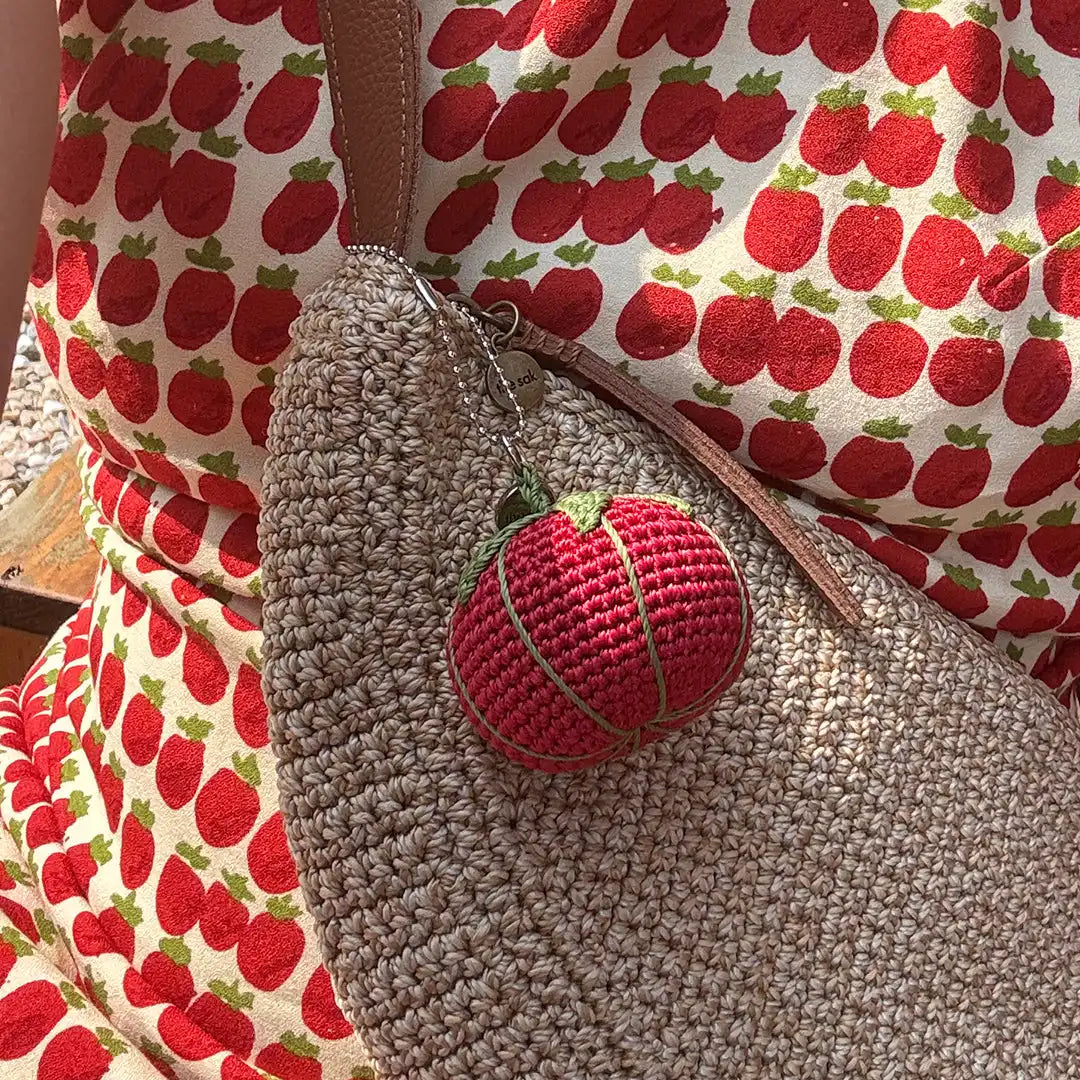 Yarnicharmz Dangle - Hand Crochet - Tomato