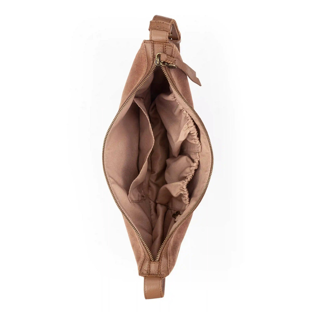 Tess Large Sling - Leather - Tobacco Suede