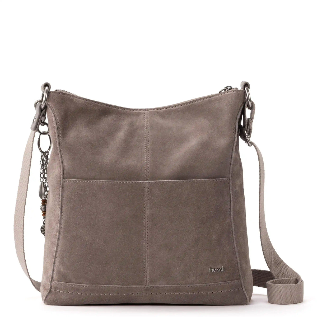 Lucia Crossbody - Leather - Mushroom Suede