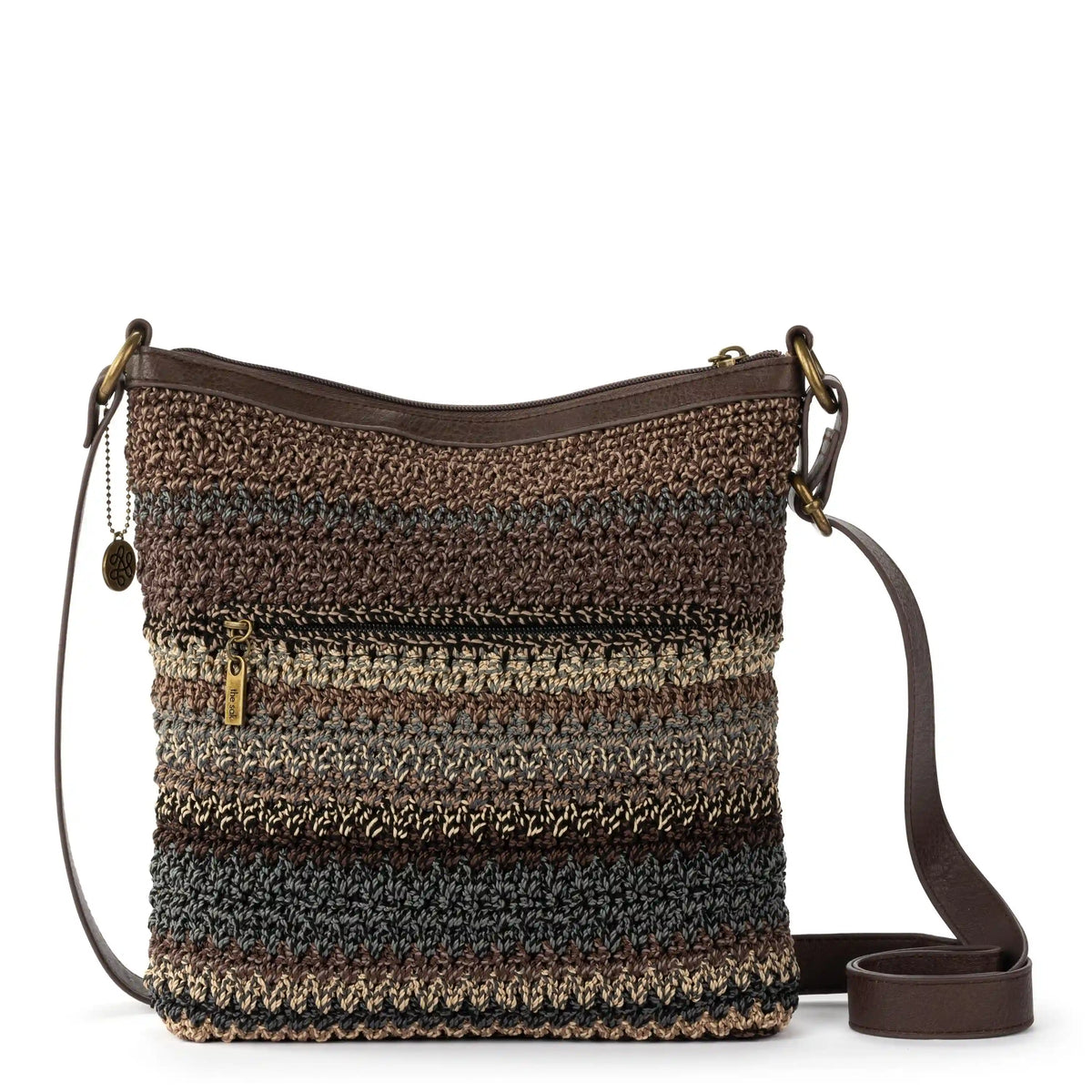 Lucia Crossbody - Hand Crochet - Aspen Stripe