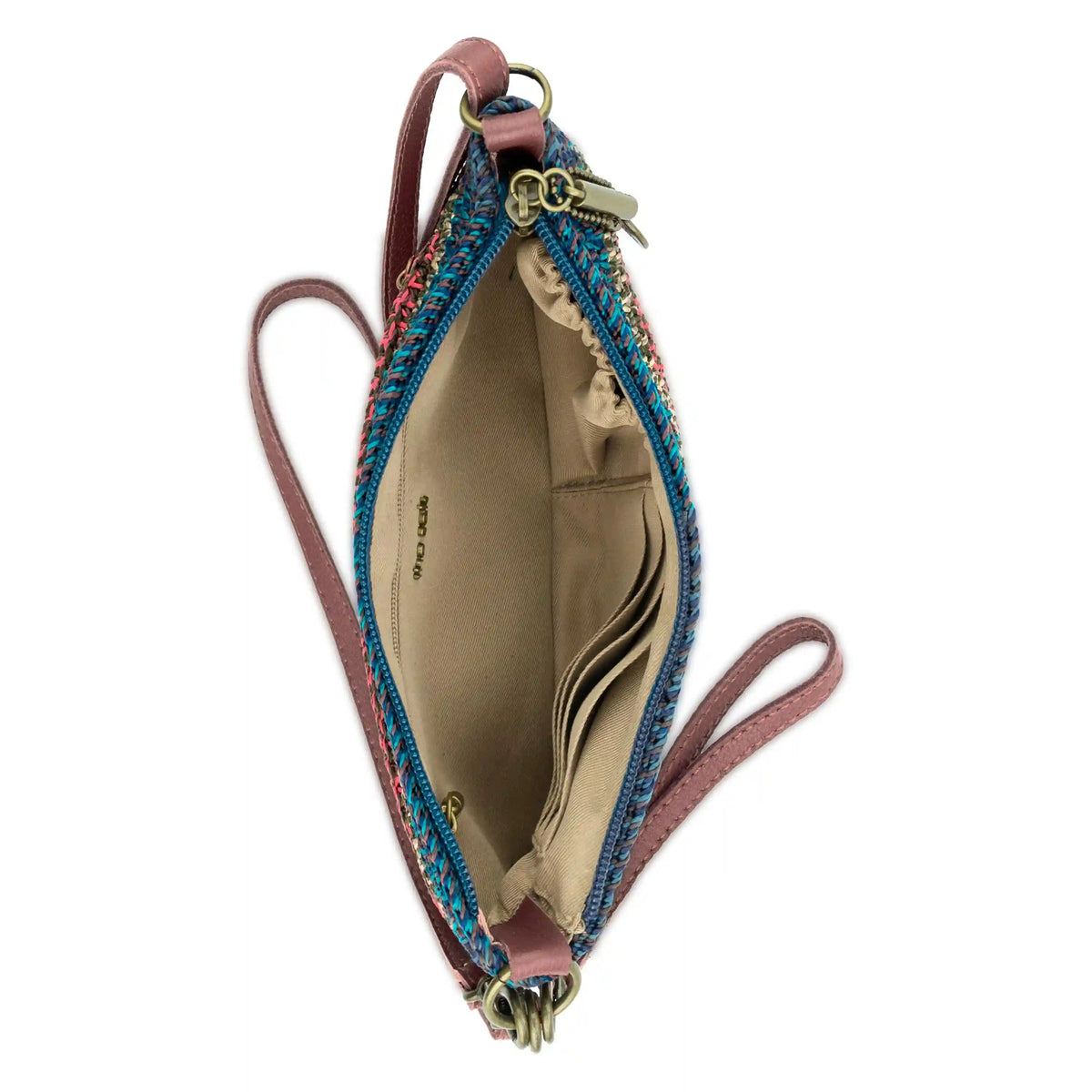 Vita Convertible Wristlet - Hand Crochet - Woodland Stripe