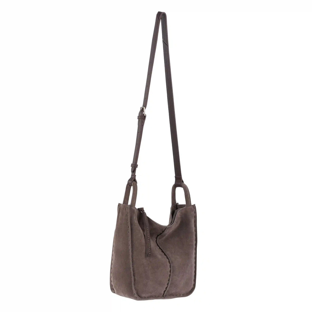 Los Feliz Crossbody - Leather - Mushroom Suede