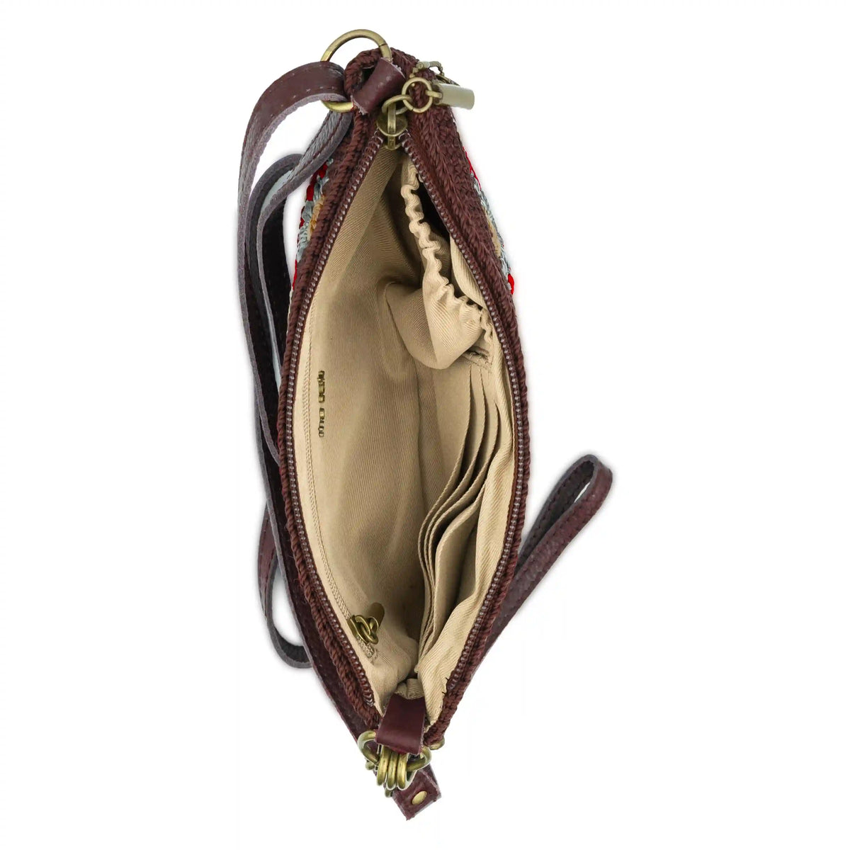 Vita Convertible Wristlet - Hand Crochet - Walnut Patch