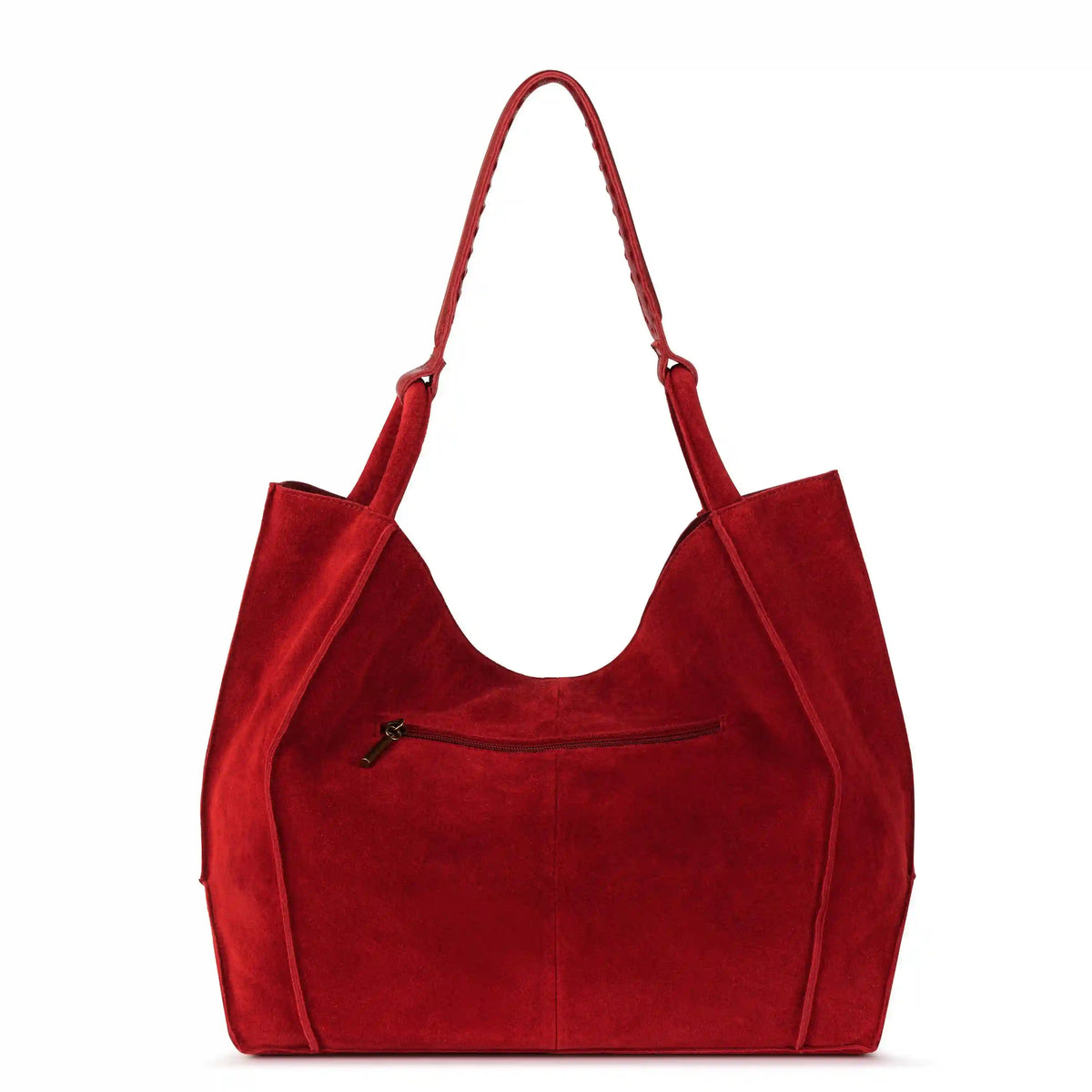Los Feliz Large Tote - Leather - Scarlet Suede