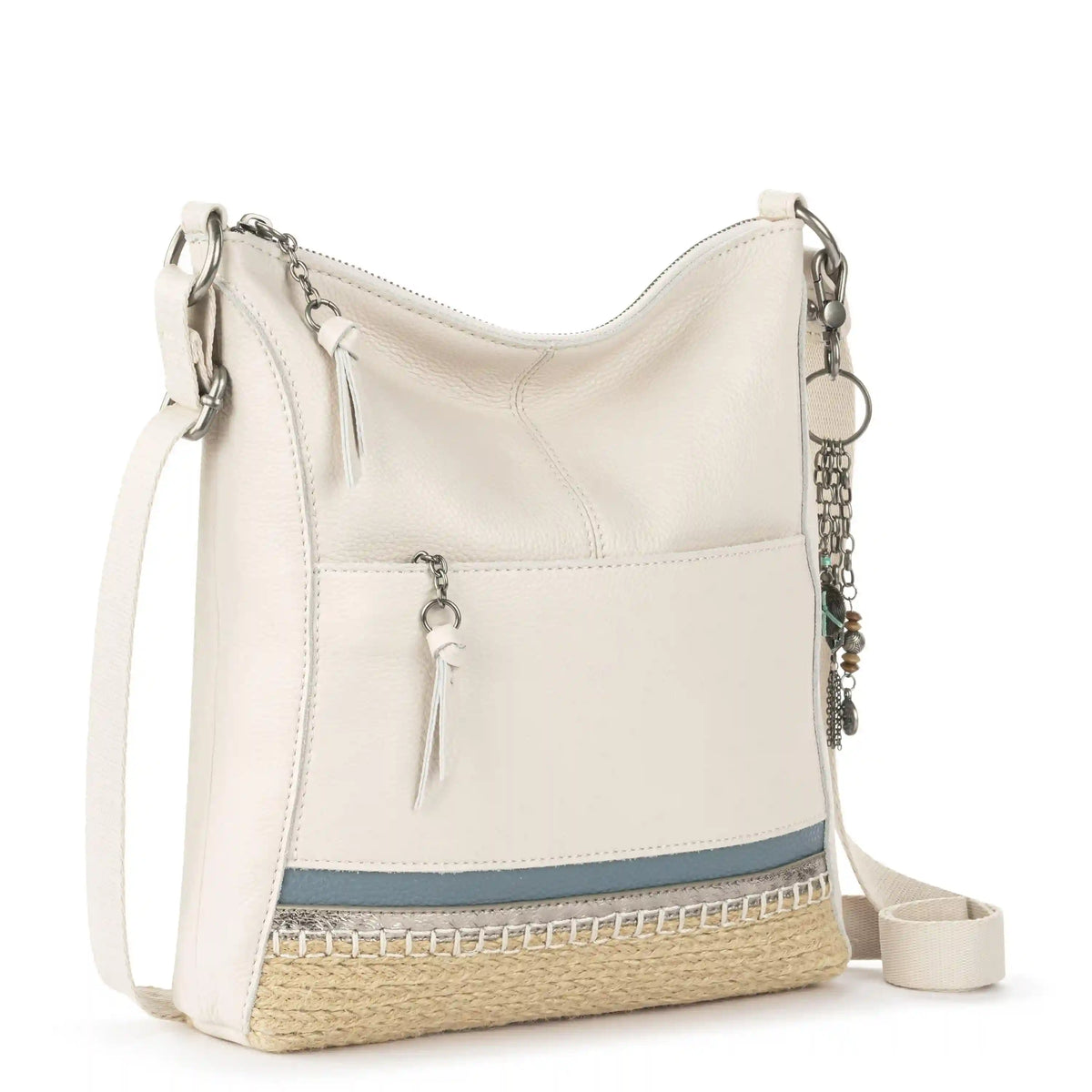 Lucia Crossbody - Leather - Coastal Block Espadrille