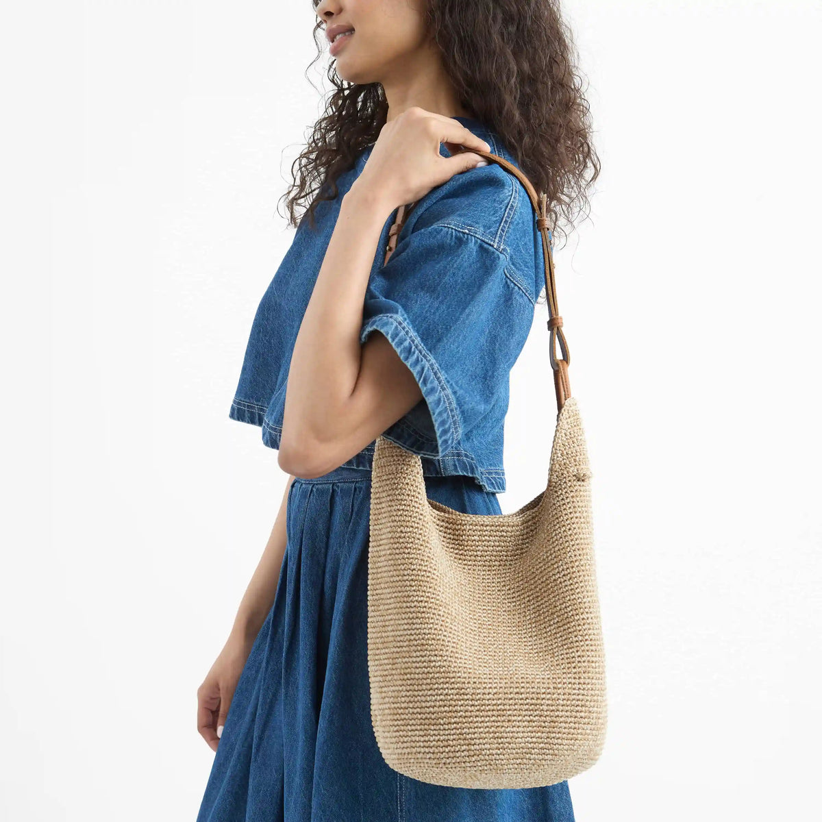 Los Feliz 120 Hobo - Hand Crochet - Bamboo Static