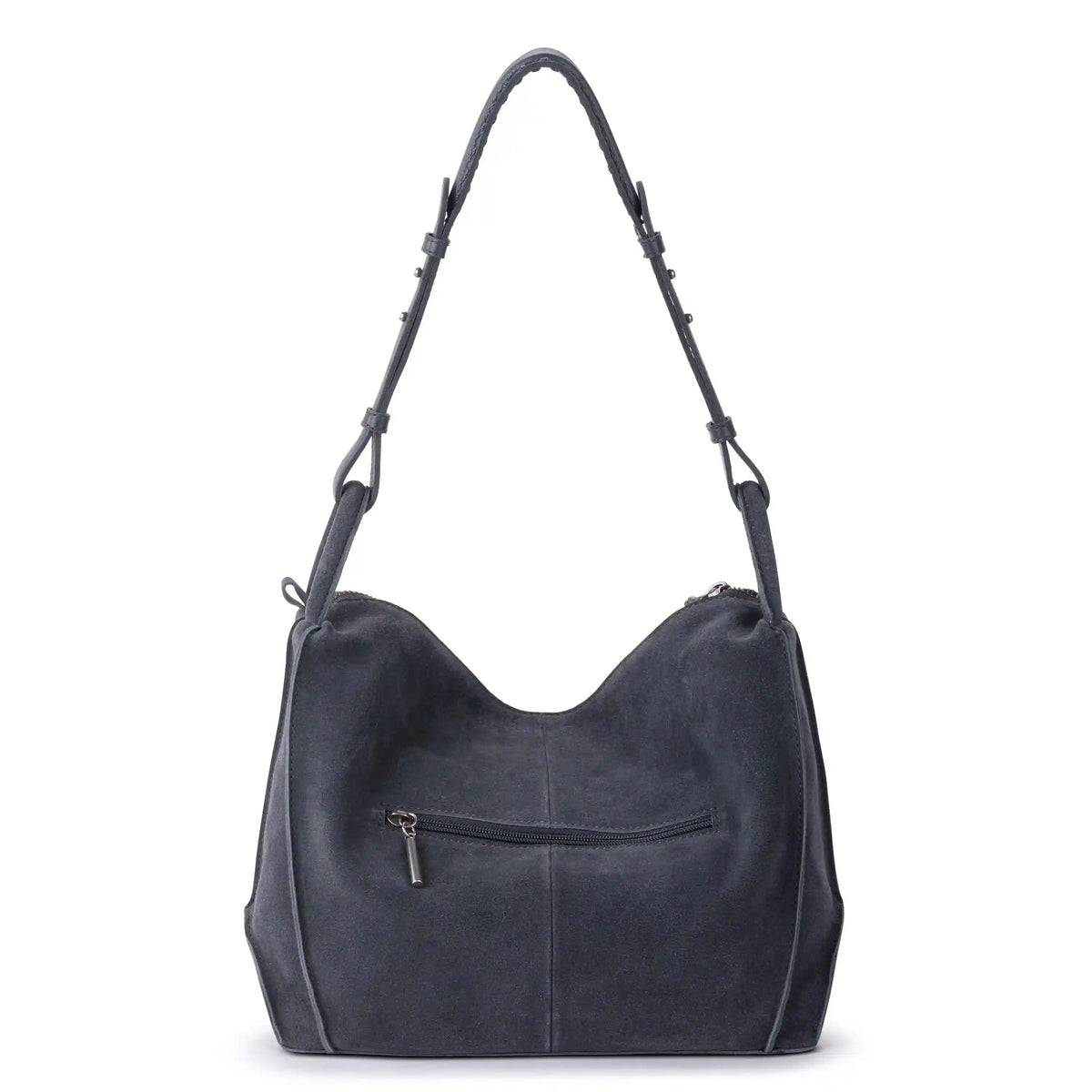Los Feliz Hobo - Leather - Storm Grey Suede
