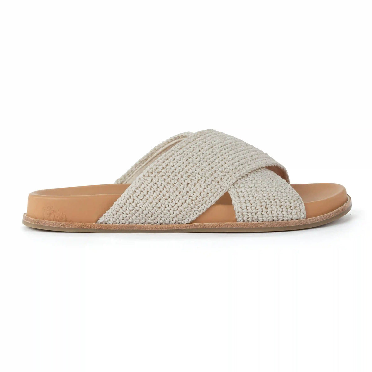 Penelope Sandal - Hand Crochet - Natural