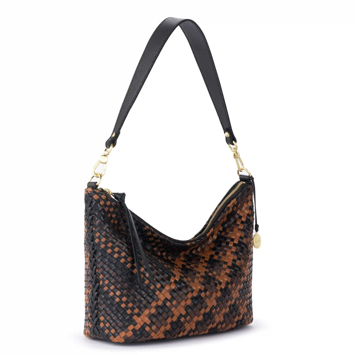 Juniper Small Hobo - Leather - Espresso Woven