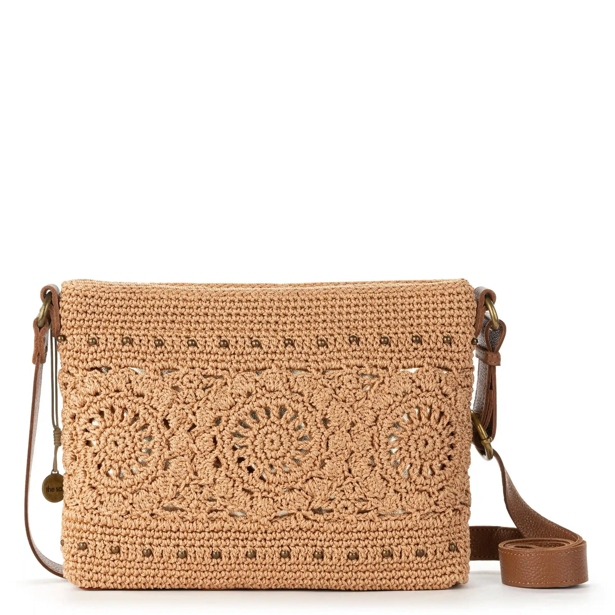 Melrose Crossbody - Hand Crochet - Bamboo Medallion