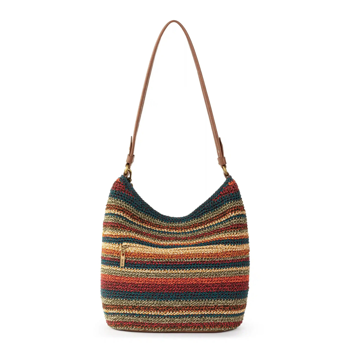 Sequoia Hobo - Hand Crochet - Woodland Stripe
