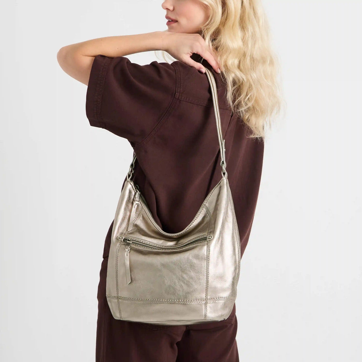 Sequoia Hobo - Leather - Pyrite